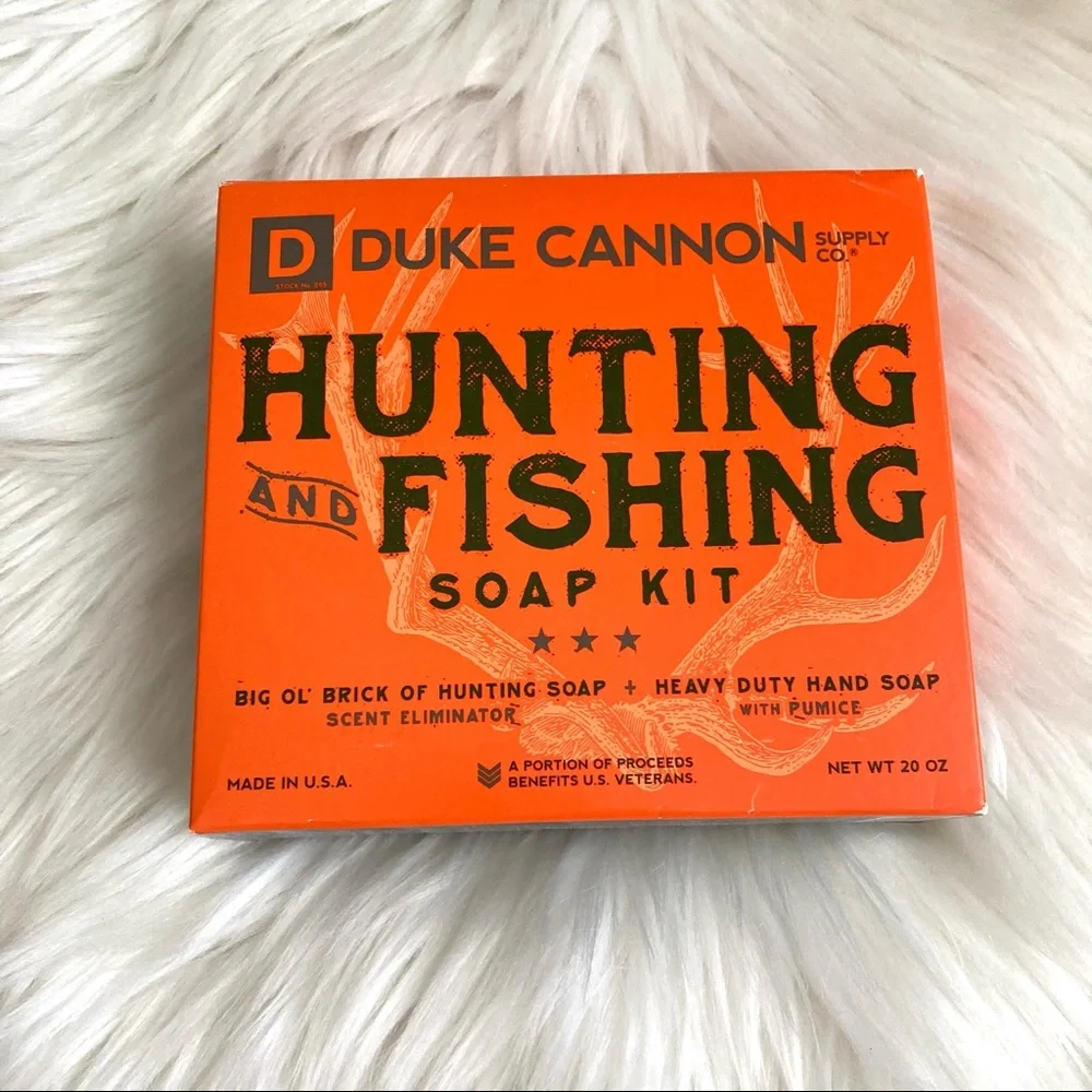 NEW Set of 2 Duke Cannon Hunting and Fishing Soap Kit 20 oz.